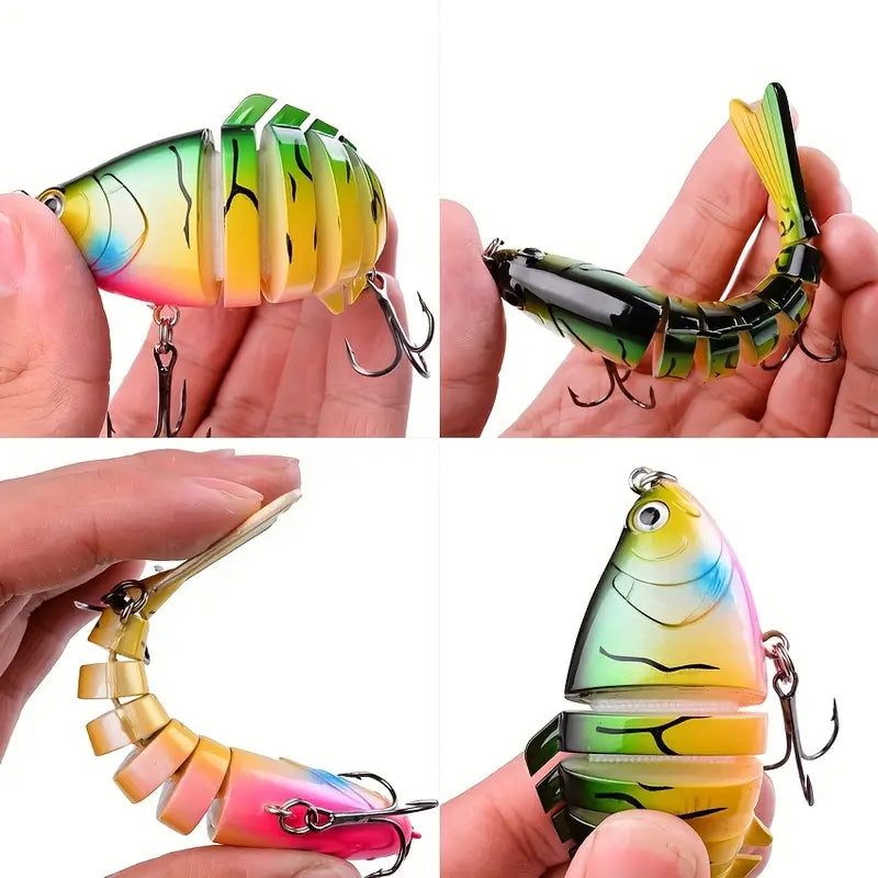 5pcs Multi-Segment Swimbait Fishing Lure Set