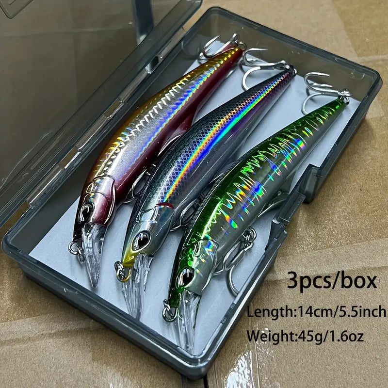 3-Pack Large Size Topwater Fishing Lures