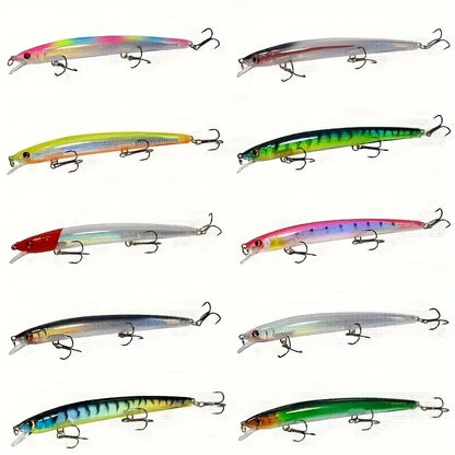 10pcs Minnow Fishing Lure Set