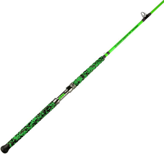 Ancient Mariner Catfish Fishing Rods, 7'6" One-Piece Glow with Black Light