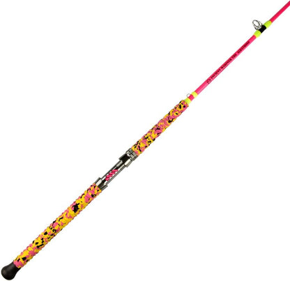 Ancient Mariner Catfish Fishing Rods, 7'6" One-Piece Glow with Black Light