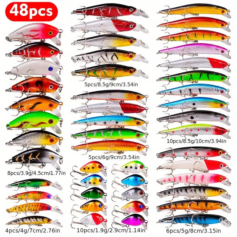 20/48/59PCS Fishing Lure Set