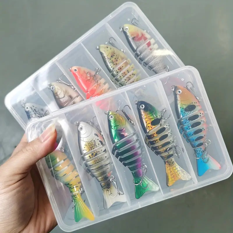 5pcs Multi-Segment Swimbait Fishing Lure Set