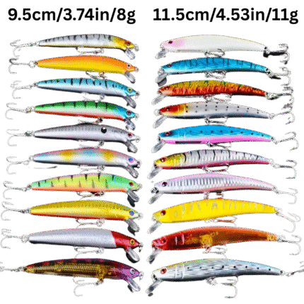 Catchmore 20pcs Premium Minnow Lure Set